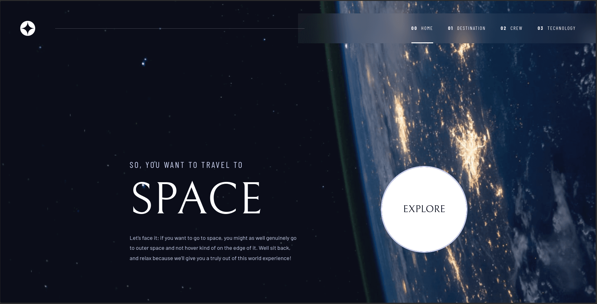 space tourism hero image